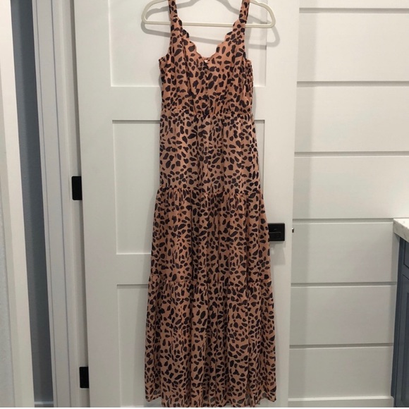 Blush leopard tiered maxi dress - Picture 7 of 7